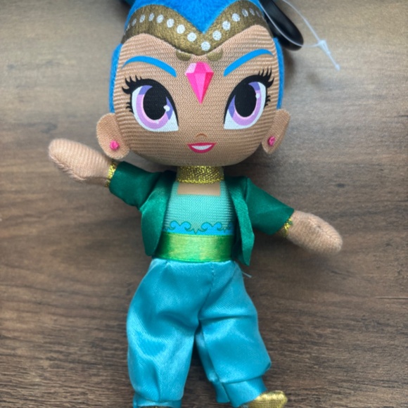 NEW Nickelodeon Shimmer & Shine Plush SHINE Toy Doll Bag Clip Zipper Coin Purse - Picture 2 of 10